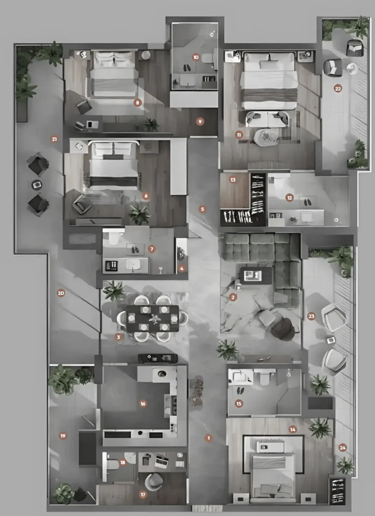 4th floor plan